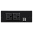 Bahrain 5-piece Upholstered Home Theater Seating Charcoal