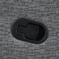 Bahrain Upholstered Glider Recliner Charcoal