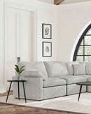 Collins Modular Armless Chair Grey