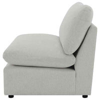 Collins Modular Armless Chair Grey