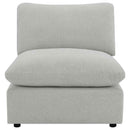 Collins Modular Power Armless Recliner Grey