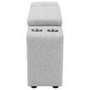 Collins Upholstered Modular Storage Console Grey