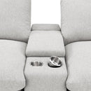 Collins Upholstered Modular Storage Console Grey