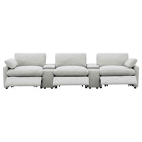 Collins 5-Piece Power Reclining Home Theater Seating Grey