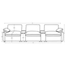 Collins 5-Piece Power Reclining Home Theater Seating Grey