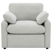 Collins Upholstered Power Recliner Chair Grey