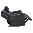 Kennett 3-piece Chenille Power Reclining Sofa Set Dark Grey