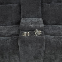 Kennett Chenille Upholstered Power Reclining Loveseat Grey