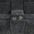 Kennett Chenille Upholstered Power Reclining Loveseat Grey