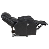 Sycamore Upholstered Power Recliner Chair Dark Grey