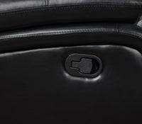 Camila 2-piece Upholstered Reclining Sofa Set Black