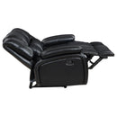 Camila 3-piece Upholstered Reclining Sofa Set Black