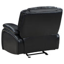 Camila 3-piece Upholstered Reclining Sofa Set Black