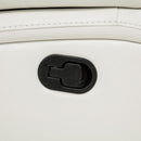 Camila Upholstered Motion Reclining Sofa White