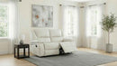 Camila Upholstered Motion Reclining Loveseat White