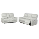 Greenfield 2-piece Power Reclining Sofa Set Dove Grey