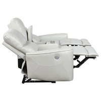 Greenfield Upholstered Power Reclining Loveseat Dove Grey