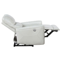 Greenfield Upholstered Power Recliner Chair Dove Grey