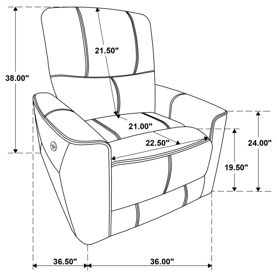 Greenfield 3-piece Power Reclining Sofa Set Saddle Brown