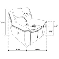 Sloane 3-piece Upholstered Reclining Sofa Set Blue