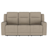 Brentwood 3-piece Upholstered Reclining Sofa Set Taupe
