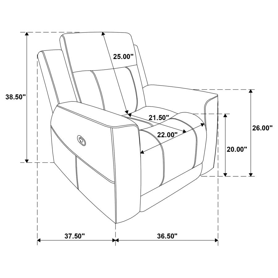Brentwood 3-piece Upholstered Reclining Sofa Set Charcoal