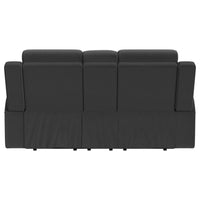 Brentwood Upholstered Reclining Loveseat Dark Charcoal