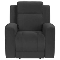 Brentwood Upholstered Recliner Chair Dark Charcoal