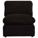 Collins Modular Armless Chair Chocolate Brown