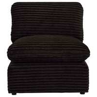 Collins Modular Armless Chair Chocolate Brown