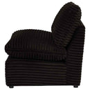 Collins Modular Armless Chair Chocolate Brown