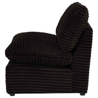 Collins Modular Armless Chair Chocolate Brown