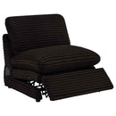 Collins Modular Power Armless Recliner Chocolate Brown