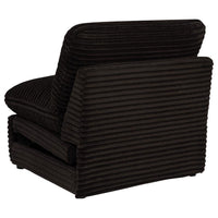 Collins Modular Power Armless Recliner Chocolate Brown
