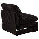 Collins Modular Power Armless Recliner Chocolate Brown