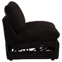 Collins Modular Power Armless Recliner Chocolate Brown