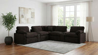 Collins Modular Power Armless Recliner Chocolate Brown