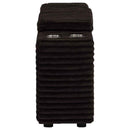 Collins Upholstered Modular Storage Console Chocolate Brown