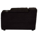 Collins Upholstered Modular Storage Console Chocolate Brown