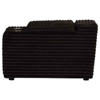 Collins Upholstered Modular Storage Console Chocolate Brown
