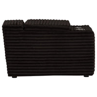 Collins Upholstered Modular Storage Console Chocolate Brown
