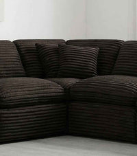 Collins Modular Corner Chair Chocolate Brown