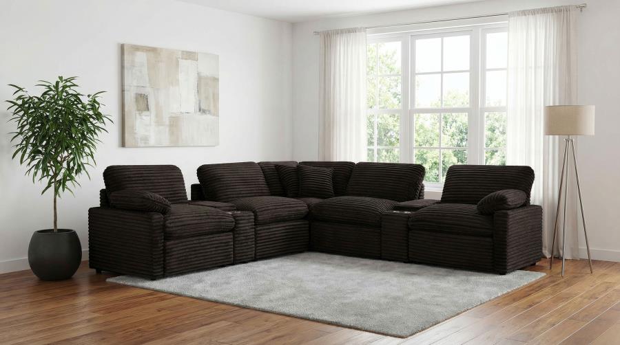 Collins Modular LAF Power Recliner Chocolate Brown