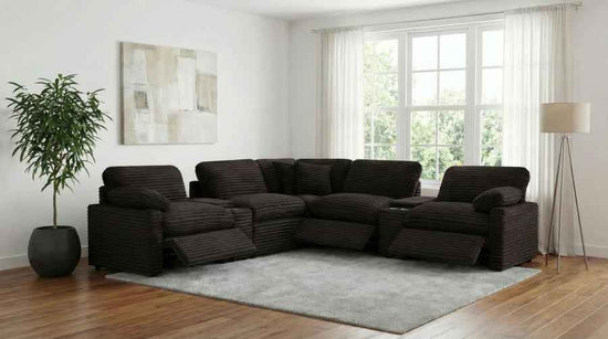 Collins 7-piece Modular Power Reclining Sectional Chocolate Brown