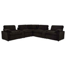Collins 7-piece Modular Power Reclining Sectional Chocolate Brown