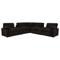 Collins 7-piece Modular Power Reclining Sectional Chocolate Brown