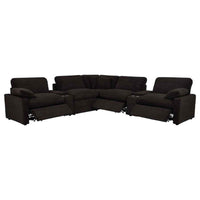 Collins 7-piece Modular Power Reclining Sectional Chocolate Brown