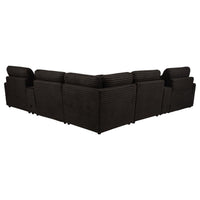 Collins 7-piece Modular Power Reclining Sectional Chocolate Brown