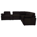 Collins 6-piece Modular Power Reclining Sectional Chocolate Brown