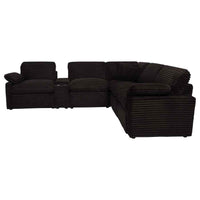 Collins 6-piece Modular Power Reclining Sectional Chocolate Brown